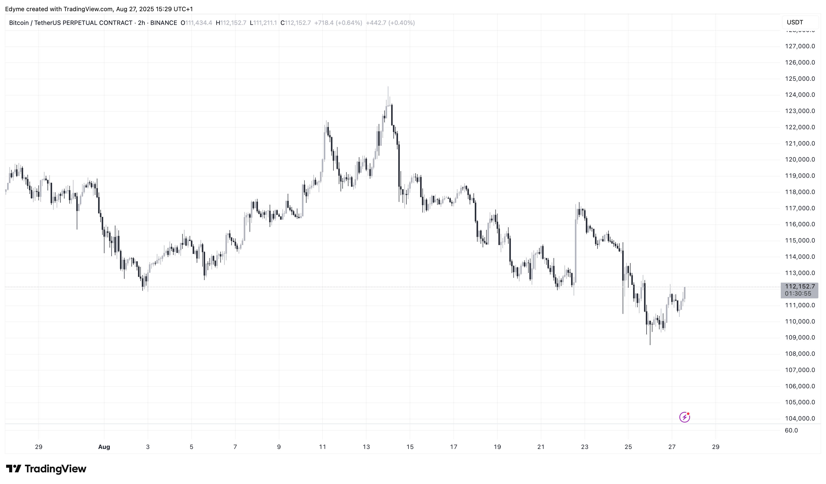 Binance: Btcusdt.p Chart Image by Edyme