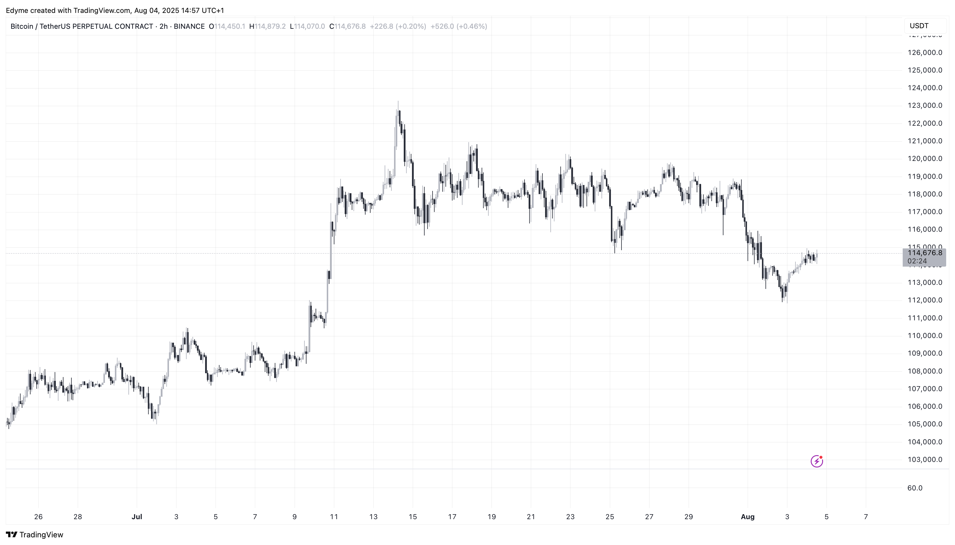 Binance: Btcusdt.p Chart Image by Edyme