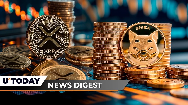 حجم تداول Shiba Inu (SHIB) يقترب من الصفر، وXRP تشهد زيادة بنسبة 100% في نشاط المستخدم، وتوم لي يشارك توقعًا بقيمة 3 ملايين دولار من عملة البيتكوين (BTC) – ملخص أخبار العملات المشفرة